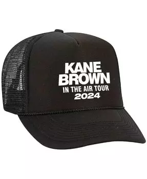 Мужская и женская кепка Kane Brown в кепке The Air Tour Trucker Hat Ampro, черный