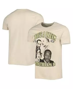 Мужская и женская коричневая футболка с рисунком Мартина Лютера Кинга-младшего Philcos, тан/бежевый