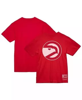 Мужская и женская красная футболка с логотипом Atlanta Hawks Hardwood Classics MVP Throwback Mitchell & Ness, красный