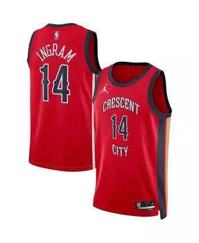Мужская и женская красная майка Brandon Ingram New Orleans Pelicans Swingman — Statement Edition Jordan, красный