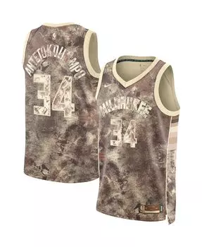 Мужская и женская майка Яннис Адетокунбо Браун Милуоки Бакс Select Series Swingman Nike