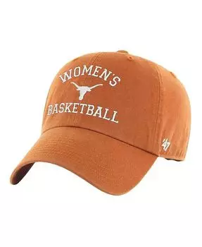 Мужская и женская регулируемая кепка Texas Orange Texas Longhorns, женская баскетбольная арка, регулируемая кепка '47 Brand, оранжевый