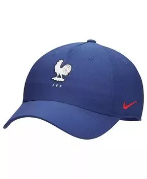 Мужская и женская синяя регулируемая кепка сборной Франции по футболу Nike, синий