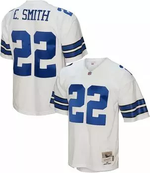 Мужская игровая майка Mitchell & Ness Dallas Cowboys Emmitt Smith № 22, белая 1992 г.