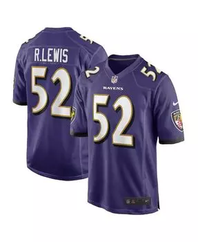 Мужская игровая майка ray lewis purple baltimore ravens для пенсионеров Nike, фиолетовый