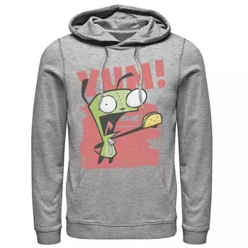 Мужская Invader Zim Gir Screaming Yum! Толстовка с портретным рисунком Taco Nickelodeon