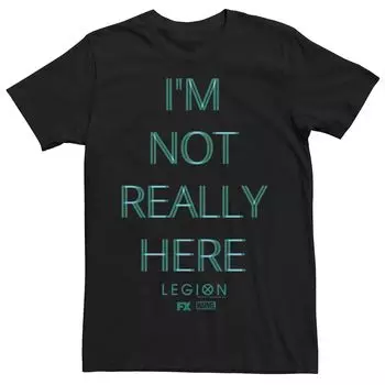 Мужская искаженная футболка Marvel Legion I'm Not Really Here Licensed Character
