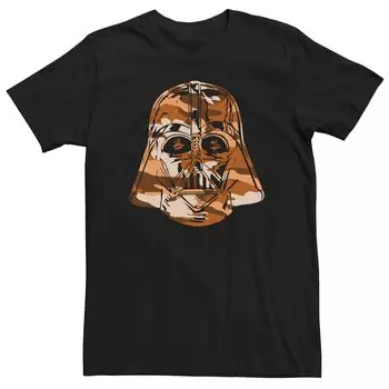 Мужская камуфляжная футболка Вейдера с большим лицом «Звездные войны» Star Wars
