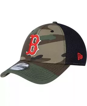 Мужская камуфляжная кепка Boston Red Sox Team Neo 39THIRTY Flex Hat New Era, зеленый