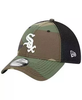 Мужская камуфляжная кепка Chicago White Sox Team Neo 39THIRTY Flex Hat New Era, зеленый