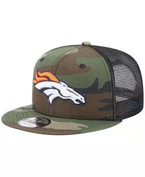 Мужская камуфляжная кепка Denver Broncos Classic Trucker 9FIFTY Snapback New Era