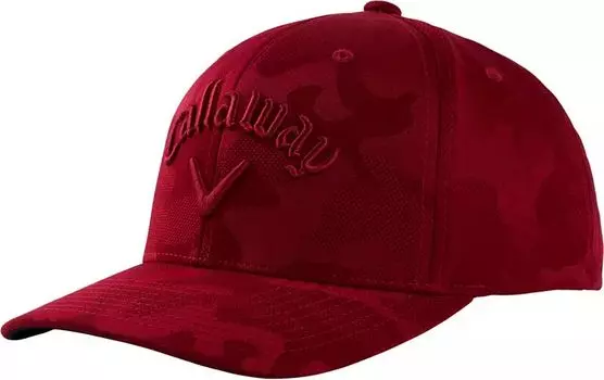 Мужская камуфляжная кепка для гольфа Callaway Snapback, красный