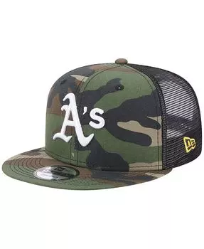 Мужская камуфляжная кепка Oakland Athletics Trucker 9FIFTY Snapback New Era