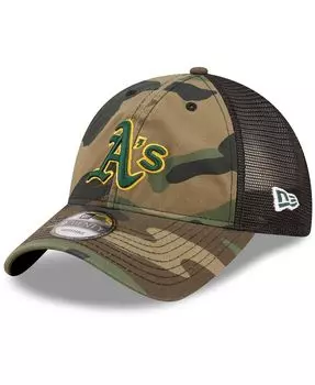 Мужская камуфляжная кепка Oakland Athletics Trucker 9TWENTY Snapback New Era