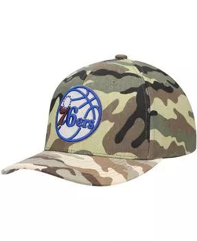 Мужская камуфляжная кепка Philadelphia 76Ers Woodland Desert Snapback Mitchell & Ness