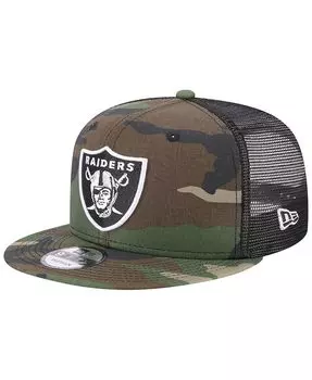 Мужская камуфляжная кепка Snapback Las Vegas Raiders Classic Trucker 9FIFTY New Era