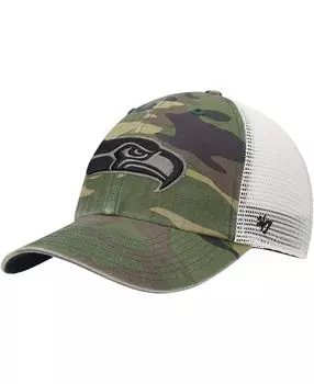 Мужская камуфляжная кепка Snapback Seattle Seahawks Branson MVP Trucker Snapback '47 Brand