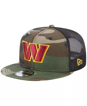Мужская камуфляжная кепка Washington Commanders Classic Trucker 9FIFTY Snapback New Era