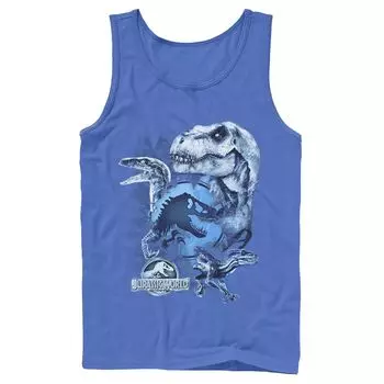Мужская камуфляжная майка Jurassic World Two T-Rex Squad Shatter Tank Licensed Character