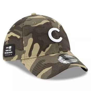 Мужская камуфляжная мужская кепка New Era Chicago Cubs ко Дню вооруженных сил 2021 39THIRTY Flex Hat