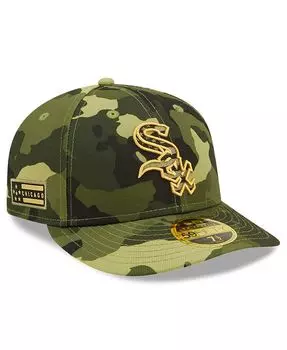 Мужская камуфляжная низкопрофильная кепка Chicago White Sox ко Дню вооруженных сил 2022 года 59FIFTY New Era