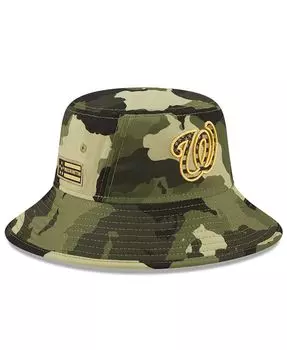 Мужская камуфляжная панама Washington Nationals 2022 ко Дню вооруженных сил New Era