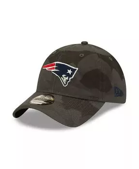 Мужская камуфляжная регулируемая кепка New England Patriots Core Classic 2.0 9TWENTY New Era, зеленый
