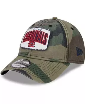 Мужская камуфляжная регулируемая кепка St. Louis Cardinals Gameday 9FORTY New Era, зеленый