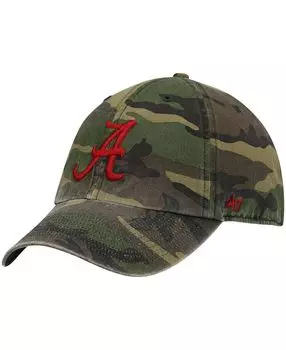 Мужская камуфляжная регулируемая шапка Alabama Crimson Tide Clean Up Core '47 Brand