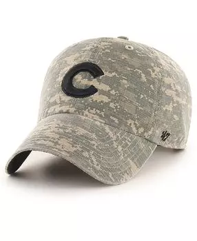 Мужская камуфляжная регулируемая шапка Chicago Cubs Phalanx Clean Up '47 Brand