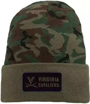Мужская камуфляжная вязаная шапка в стиле милитари Nike Virginia Cavaliers