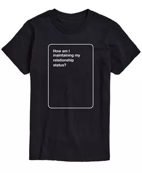 Мужская карточная игра, белая карточная футболка классического кроя AIRWAVES, черный