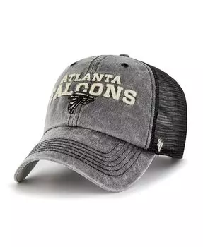 Мужская кепка '47 Black Atlanta Falcons Drumlin Trucker Clean Up Snapback '47 Brand