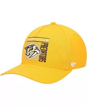 Мужская кепка '47 Gold Nashville Predators Reflex Hitch Snapback '47 Brand, золотой