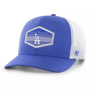Мужская кепка '47 Royal/White Los Angeles Dodgers Spring Training Burgess Trucker Snapback