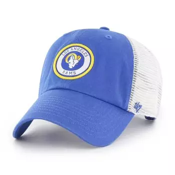 Мужская кепка '47 Royal/White Los Angeles Rams Highline Clean Up Trucker Snapback