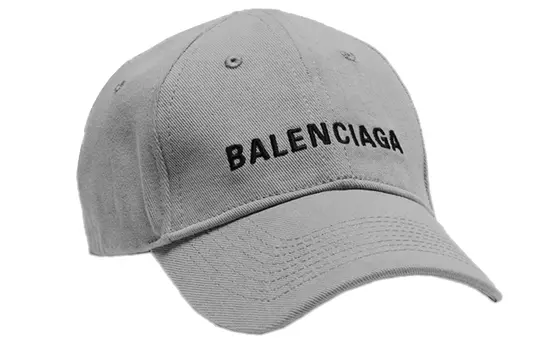 Кепка мужская Balenciaga с логотипом, серый