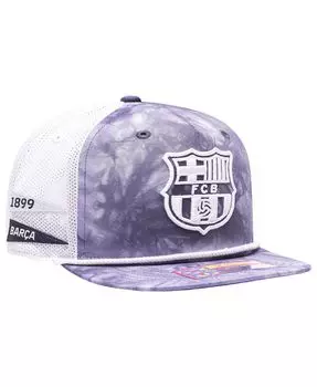 Мужская кепка Barcelona Woodstock Tie-Dye Trucker Snapback Fan Ink