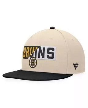 Мужская кепка Boston Bruins Goalaso Snapback Fanatics, белый