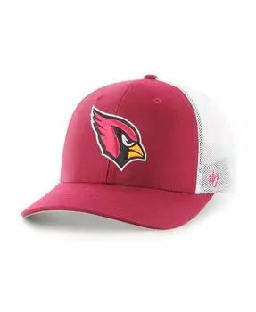 Мужская кепка Cardinal и белая Arizona Cardinals Trophy Trucker Flex Hat '47 Brand