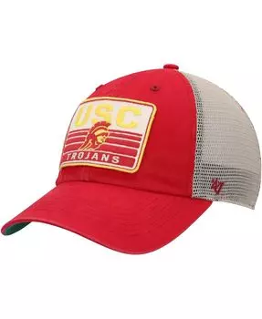 Мужская кепка Cardinal USC Trojans Four Stroke Clean Up Trucker Snapback '47 Brand