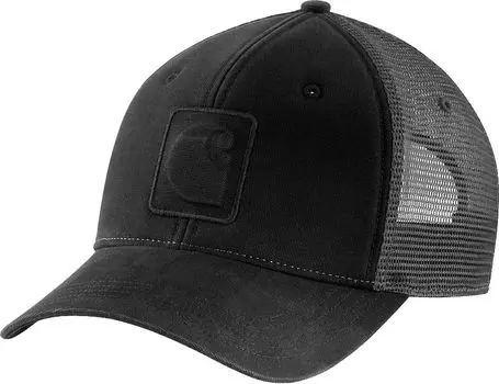 Мужская кепка Carhartt Trucker с тиснением, черный