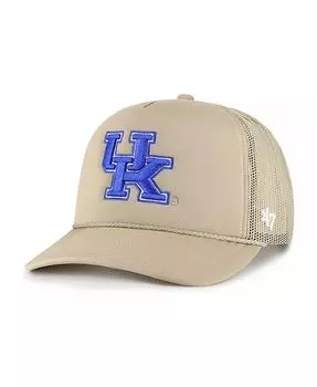 Мужская кепка цвета хаки Kentucky Wildcats из пенопласта с сетчатой передней частью Trucker Snapback '47 Brand, коричневый