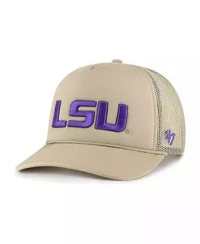 Мужская кепка цвета хаки LSU Tigers из пенопласта с сетчатой передней частью Trucker Snapback '47 Brand, коричневый