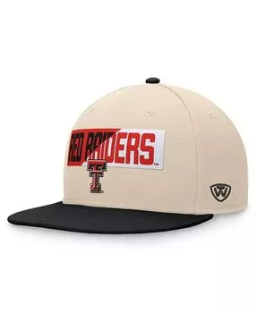 Мужская кепка цвета хаки Texas Tech Red Raiders Goalaso Snapback Top Of The World, бежевый