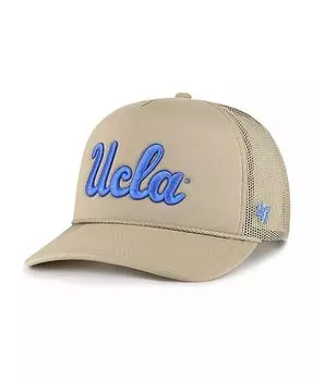Мужская кепка цвета хаки UCLA Bruins с сеткой спереди Trucker Snapback '47 Brand, бежевый