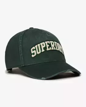 Мужская кепка дальнобойщика с логотипом Varsity Superdry, зеленый