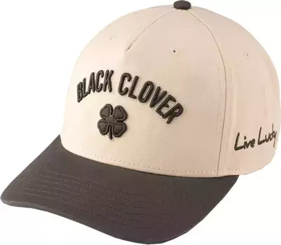 Мужская кепка для гольфа Black Clover Timeless 1, кремовый/черный