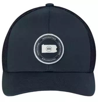 Мужская кепка для гольфа TravisMathew Full Steam Ahead PA State, цвет Blue Nights
