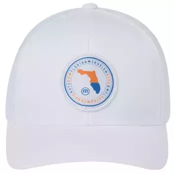 Мужская кепка для гольфа TravisMathew Later Gator 2.0 FL State Fit, белый